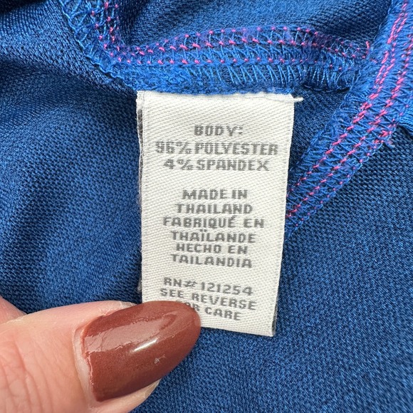 Jofit Women's Blue Pink Trim Golf Tennis Athletic Skort with Pockets - Picture 5 of 9